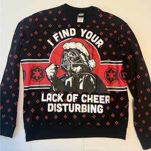 Star Wars Black Sweater with Red Accents